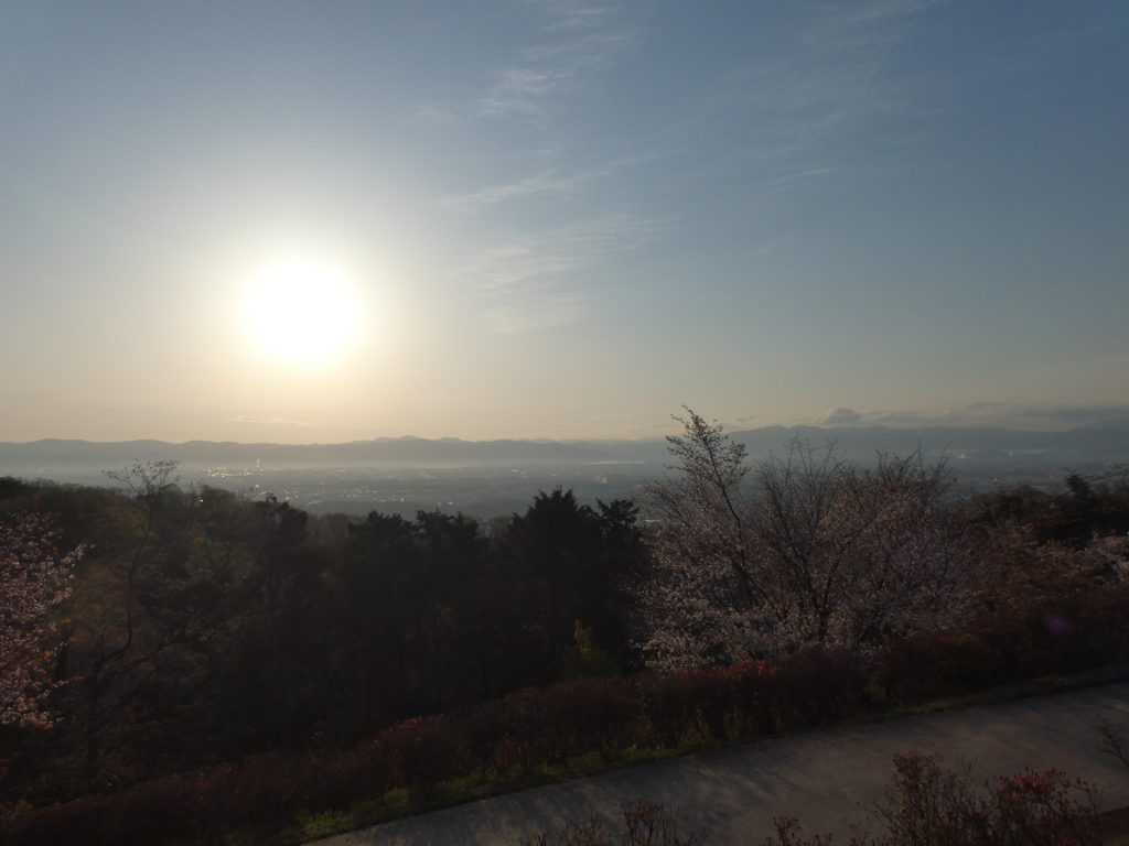 明神山　ハイキングコース　展望台　眺望（東側）
