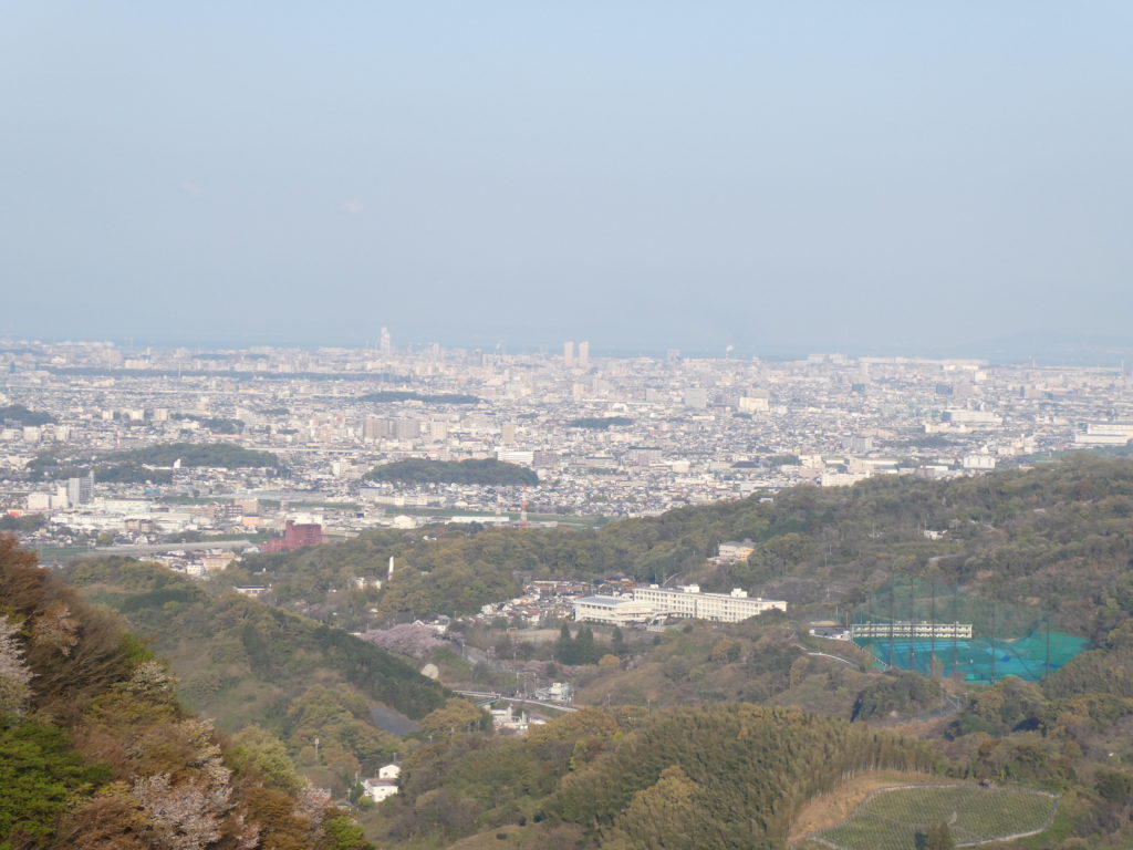 明神山　ハイキングコース　展望台　眺望（西側）